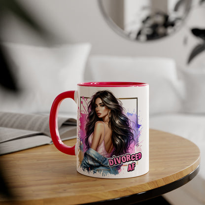 Mug - Divorced AF 11oz Accent Mug