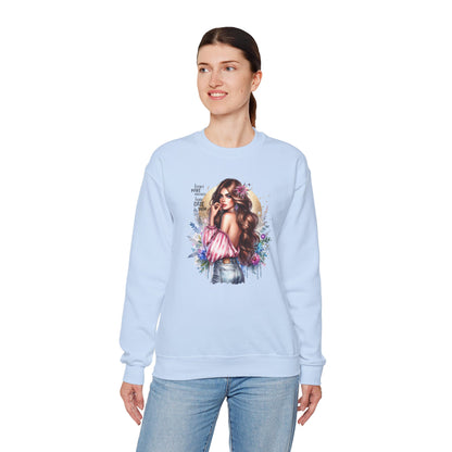 I Don't Make Mistakes, I Just Date Them Boho Chic Crewneck Sweatshirt, Cozy Gift for Her, Fashionable Layering Piece, Art-Inspired Apparel, Perfect for Special Occasions