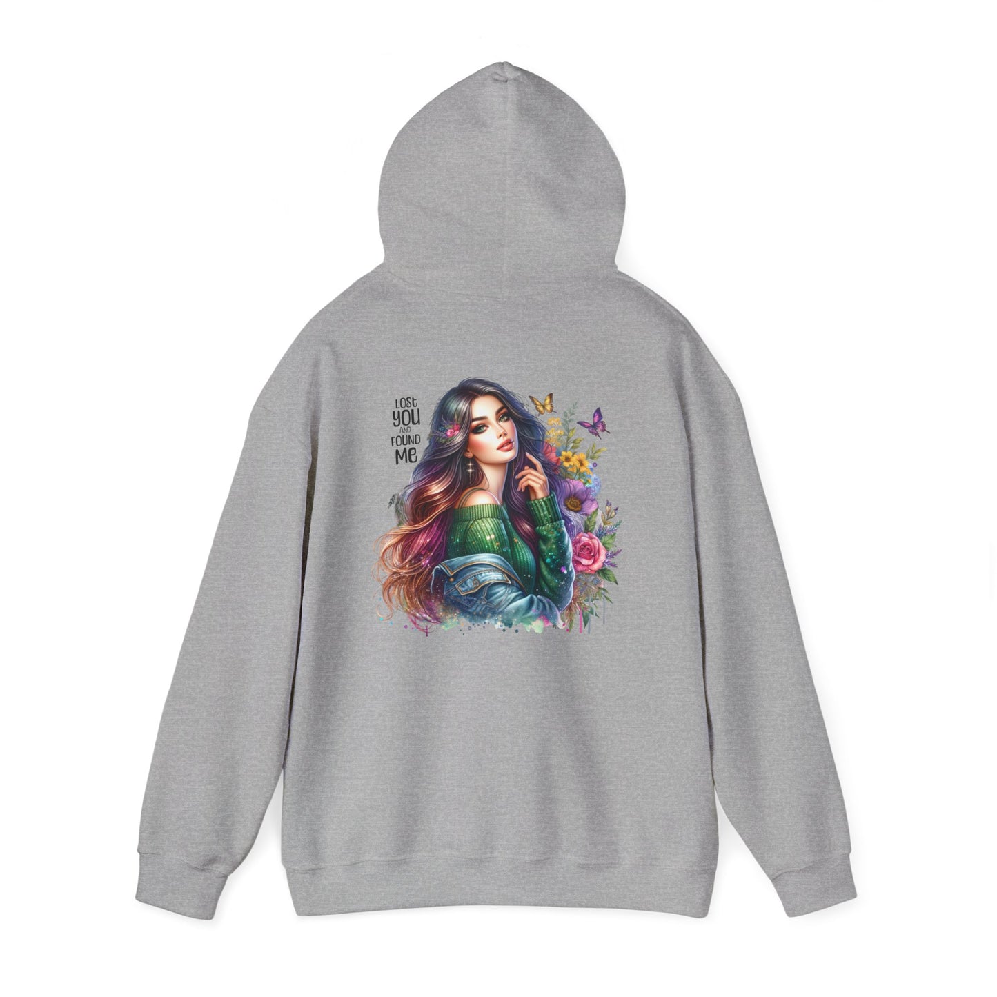 Breakup Hoodie - Unisex Hooded Sweatshirt Lost You and Found Me Design
