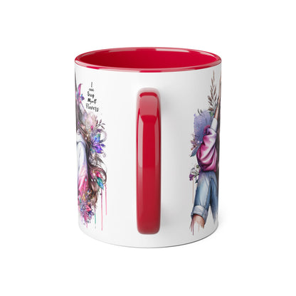 I Can Buy Myself Flowers Artistic Floral Accent Mug | I Keep My Hopes + Dreams, Coffee Cup for Gifts, Home Decor, Birthdays, Self-Care, Tea Lovers