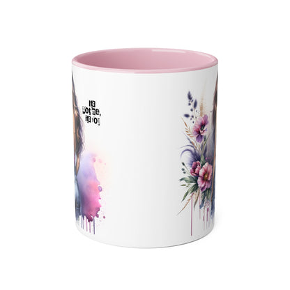 It's Not Me, It's You Humoristic Floral Art Accent Mug