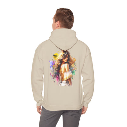 Thank U, Next Vibrant Art Hoodie - Stylish Unisex Sweatshirt with Colorful Design, Casual Wear, Gift Idea for Festivals, Cozy Layering