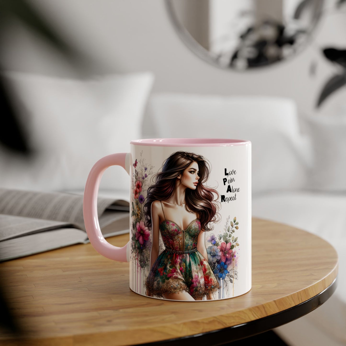 Chic Floral Accent Mug | Inspirational Coffee Cup, Perfect Gift for Friends, Tea Lovers, Birthday, Encouragement, Appreciation