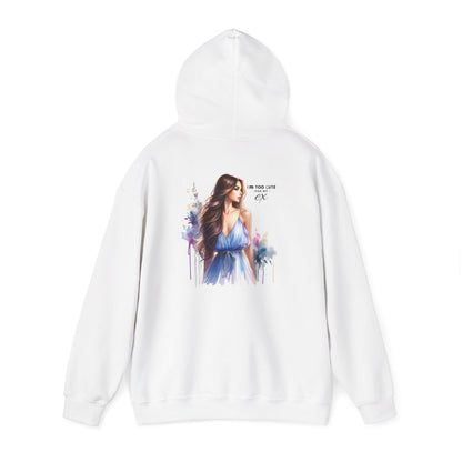 I'm Too Cute For My Ex Stylish Artistic Hoodie, Cozy Sweatshirt for All Occasions, Perfect Gift for Fashion Lovers, Trendy Layering Essential, Great for Holidays