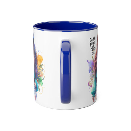 Mug - Be My Peace or Peace Out Accent Mug, 11oz