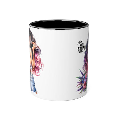 Mug - Not With Stupid Anymore Humoristic 11oz Accent Mug