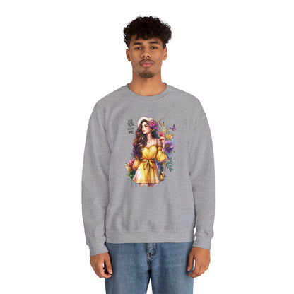 Lost You And Found Me Floral Art Crewneck Sweatshirt, Cozy Unisex Sweater, Gift for Her, Spring Fashion, Inspirational Apparel