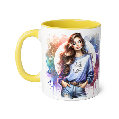 Accent Mug - Be My Peace or Peace Out 11oz