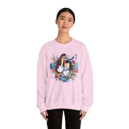 Lost You And Found Me Artistic Unisex Sweatshirt for Comfort and Style - Cozy Apparel, Gift for Her, Trendy Fashion, Relaxed Fit, Casual Wear