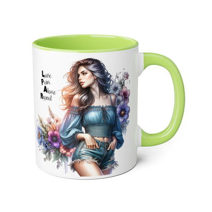 Bohemian Accent Mug, 11oz - Perfect Gift for Art Lovers, Home Decor, Coffee, Tea, Inspirational Quotes, Unique Artwork