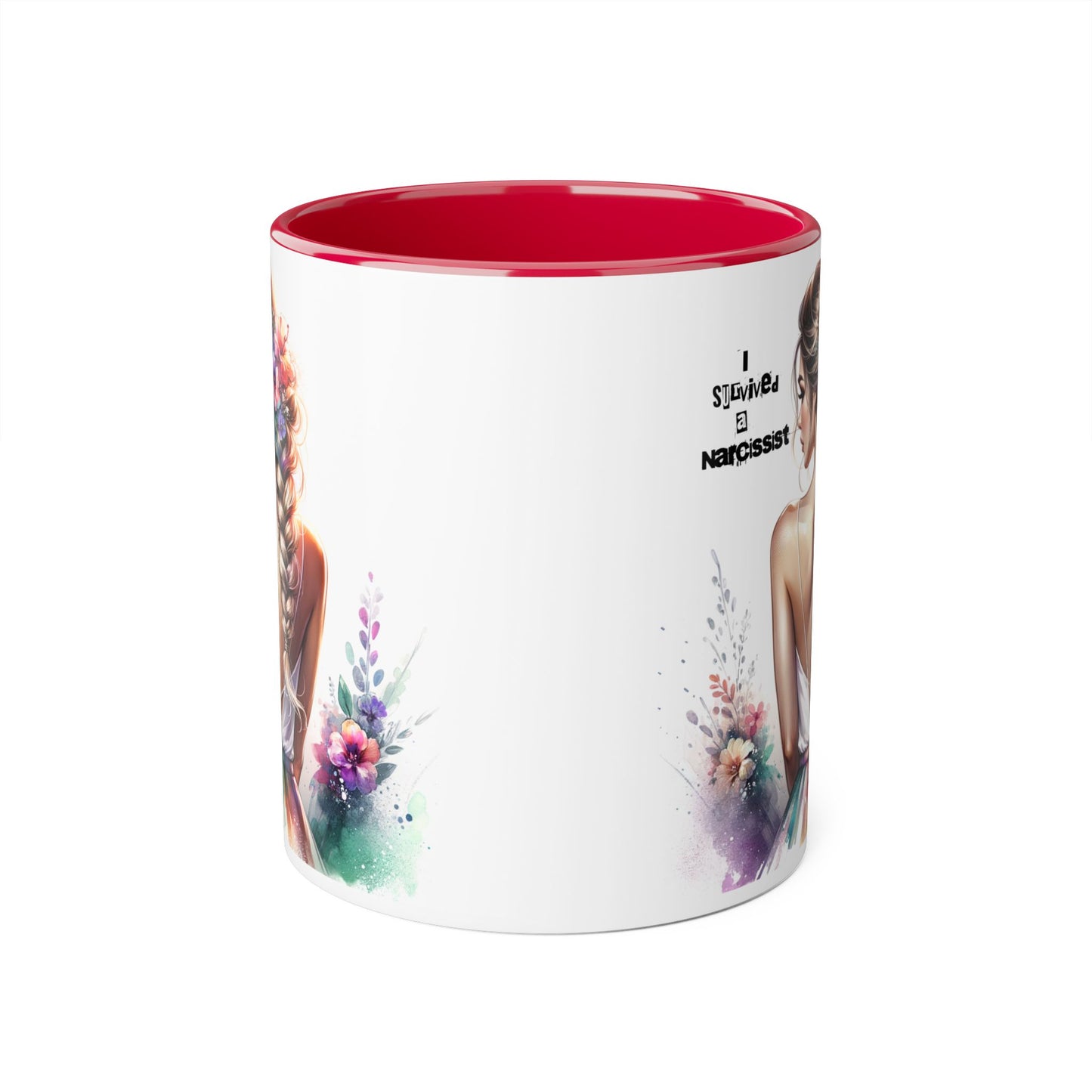 Colorful Narcissist Accent Mug - Artistic Coffee Cup for Self-Love & Empowerment, Gift for Her, Inspirational Drinkware