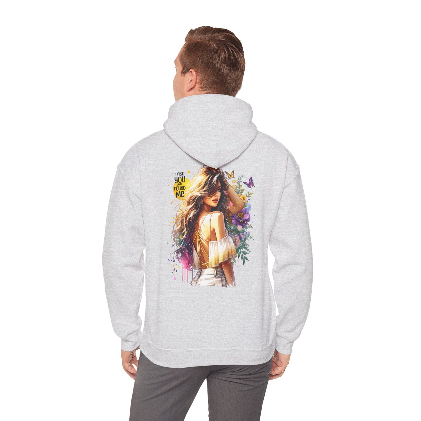 Breakup Hoodie - Unisex Hooded Sweatshirt Lost You and Found Me Design