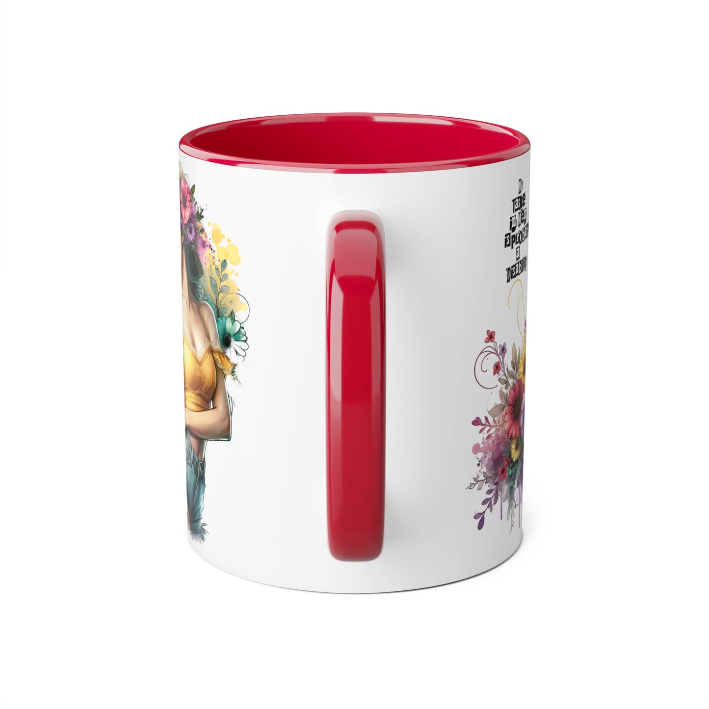 Funny Accent Mug - My Taste in Men is Probably a Disability Humor 11oz Cup