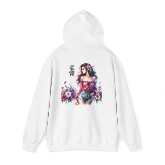 Lost You And Found Me Floral Romantic Sweatshirt, Cozy Gift for Women, Trendy Hoodie for Spring, Birthday Present, Casual Wear