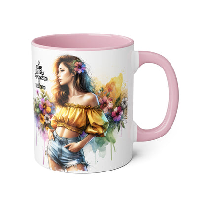 Funny Accent Mug - My Taste in Men is Probably a Disability Humor 11oz Cup