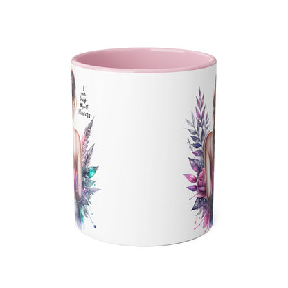 I Can Buy Myself Flowers Floral Inspirational Accent Mug - Perfect Gift for Women, Coffee Lovers, Housewarming, Birthdays, or Motivational Decor