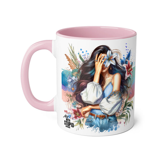 Mug - Not With Stupid Anymore Humoristic 11oz Accent Mug