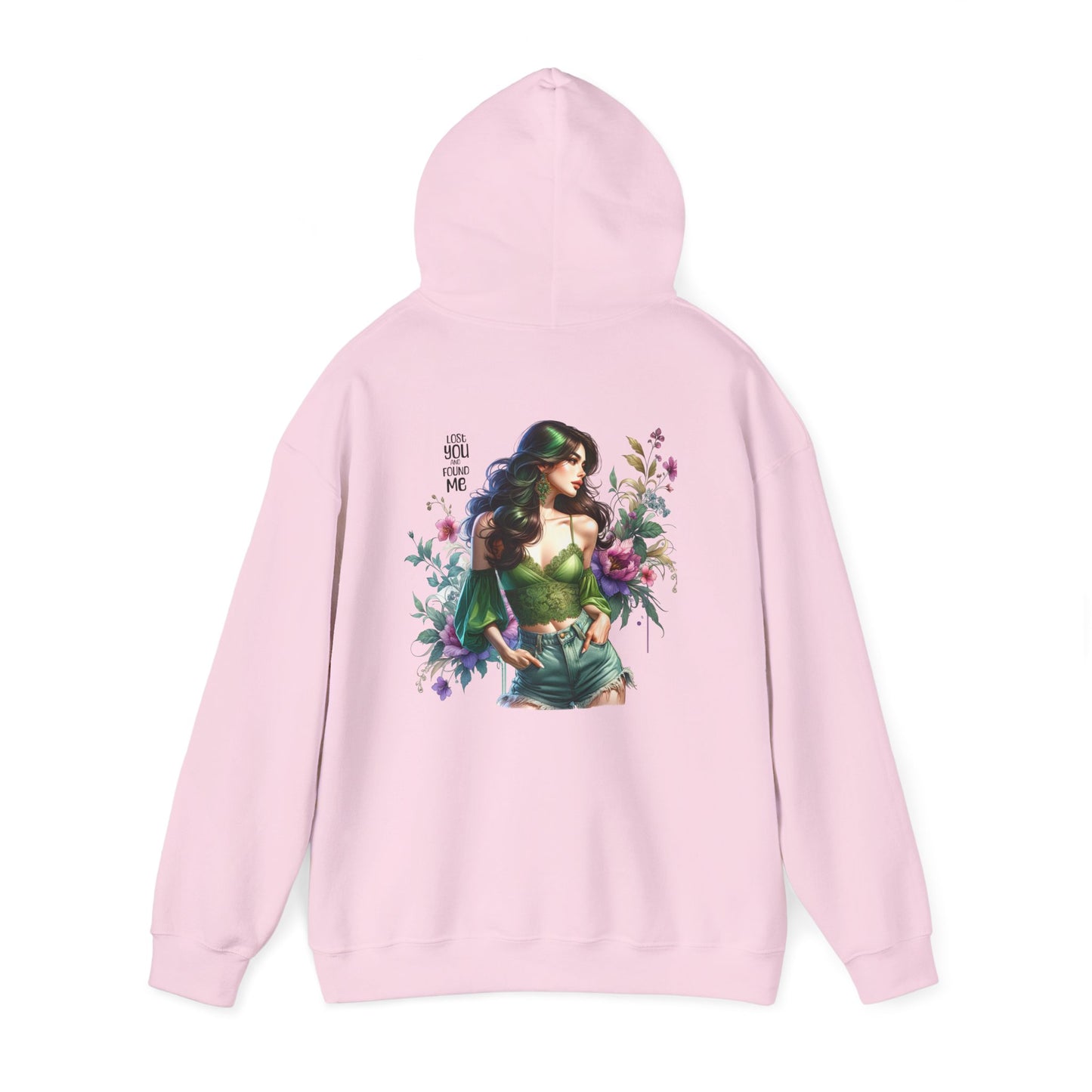Breakup Hoodie - Unisex Hooded Sweatshirt Lost You and Found Me Design