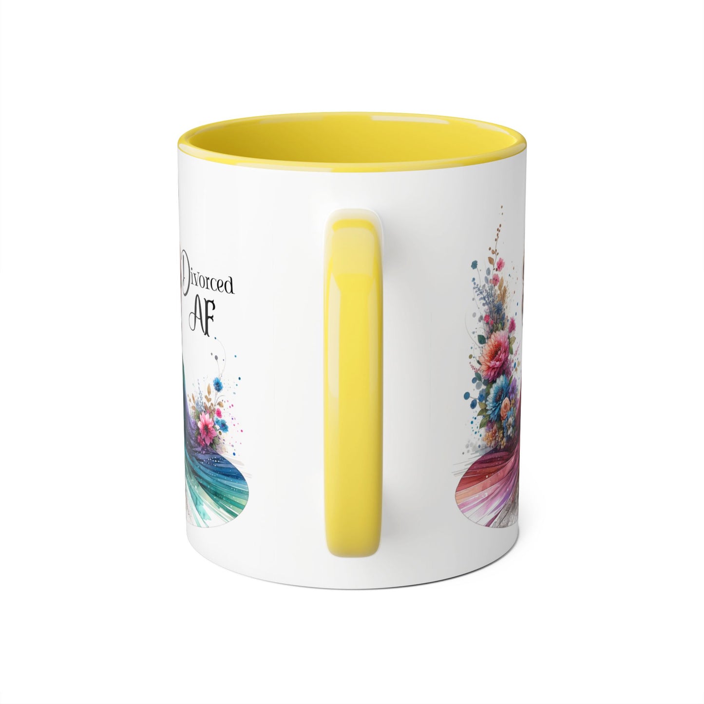 Divorce Celebration Mug, Colorful Accent Coffee Cup, Perfect Gift for Newly Divorced, Self-Care, Encouragement, Unique Coffee Lover Gift