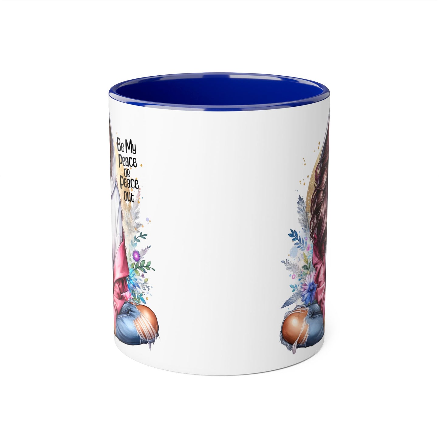 Be My Peace or Peace Out Accent Mug