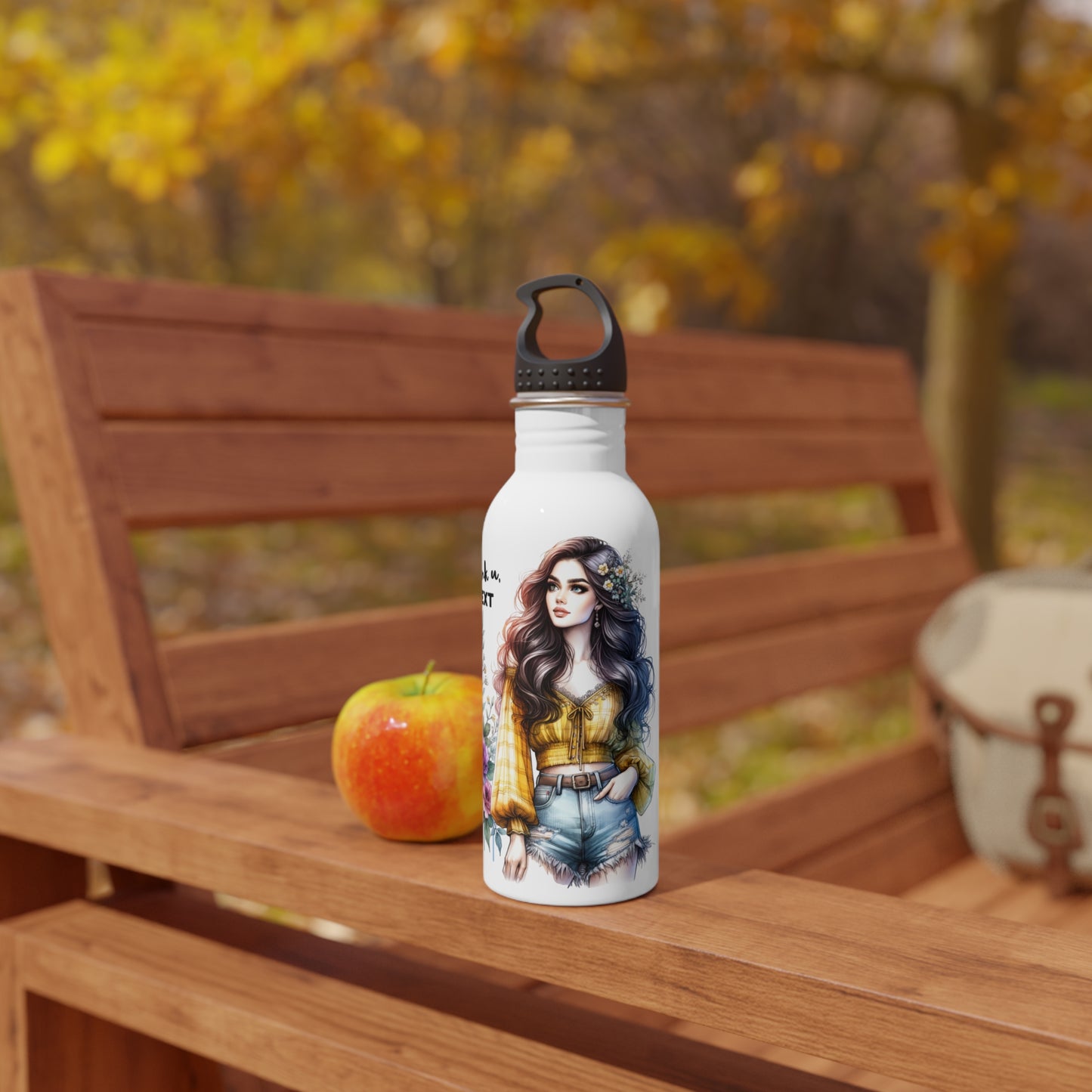 Thank U, Next Floral Motivational Water Bottle, Inspirational Gift for Her, Eco-Friendly Hydro Flask, Unique Art Design, Perfect for Fitness or [...]