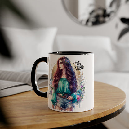 Mug - Not With Stupid Anymore Humoristic 11oz Accent Mug