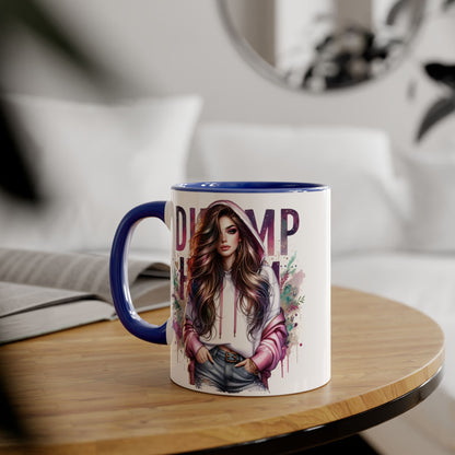 Colorful Dump Hair Mug | Trendy Coffee Cup, Unique Gift for Her, Inspirational Art, Fun Drinkware, Coffee Lovers