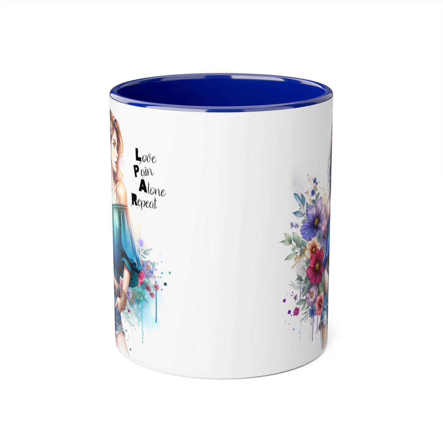 Floral Lover's Accent Mug - Celebrate Self-Love, Ideal Gift for Friends & Family, Perfect for Birthdays, Holidays, Cozy Moments
