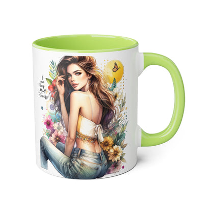 I Can Buy Myself Flowers Floral Beauty Accent Mug - Perfect Gift for Coffee Lovers, Tea Enthusiasts, Floral Decor, Mother's Day, Birthday Present