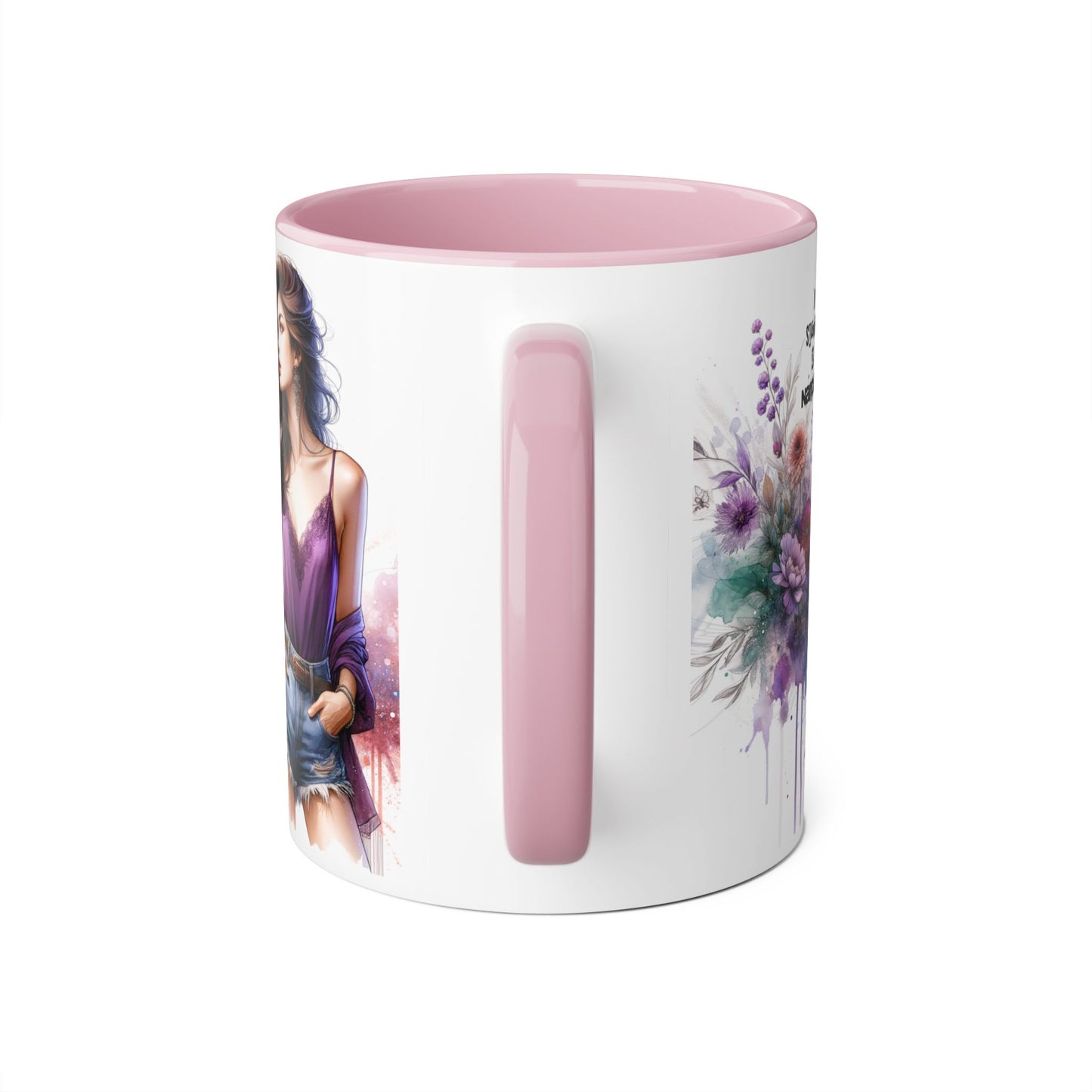 Stylish Quote Mug, Fashion Lover Gift, Narcissist Coffee Cup, Floral Design Mug, Unique Drinkware for Her