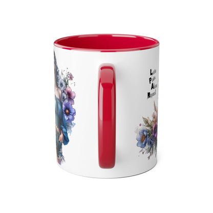 Bohemian Accent Mug, 11oz - Perfect Gift for Art Lovers, Home Decor, Coffee, Tea, Inspirational Quotes, Unique Artwork