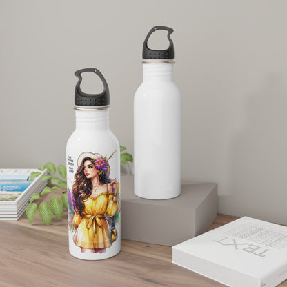 Bohemian Aesthetic Stainless Steel Water Bottle - "I Am My Own Happily Ever After " Design