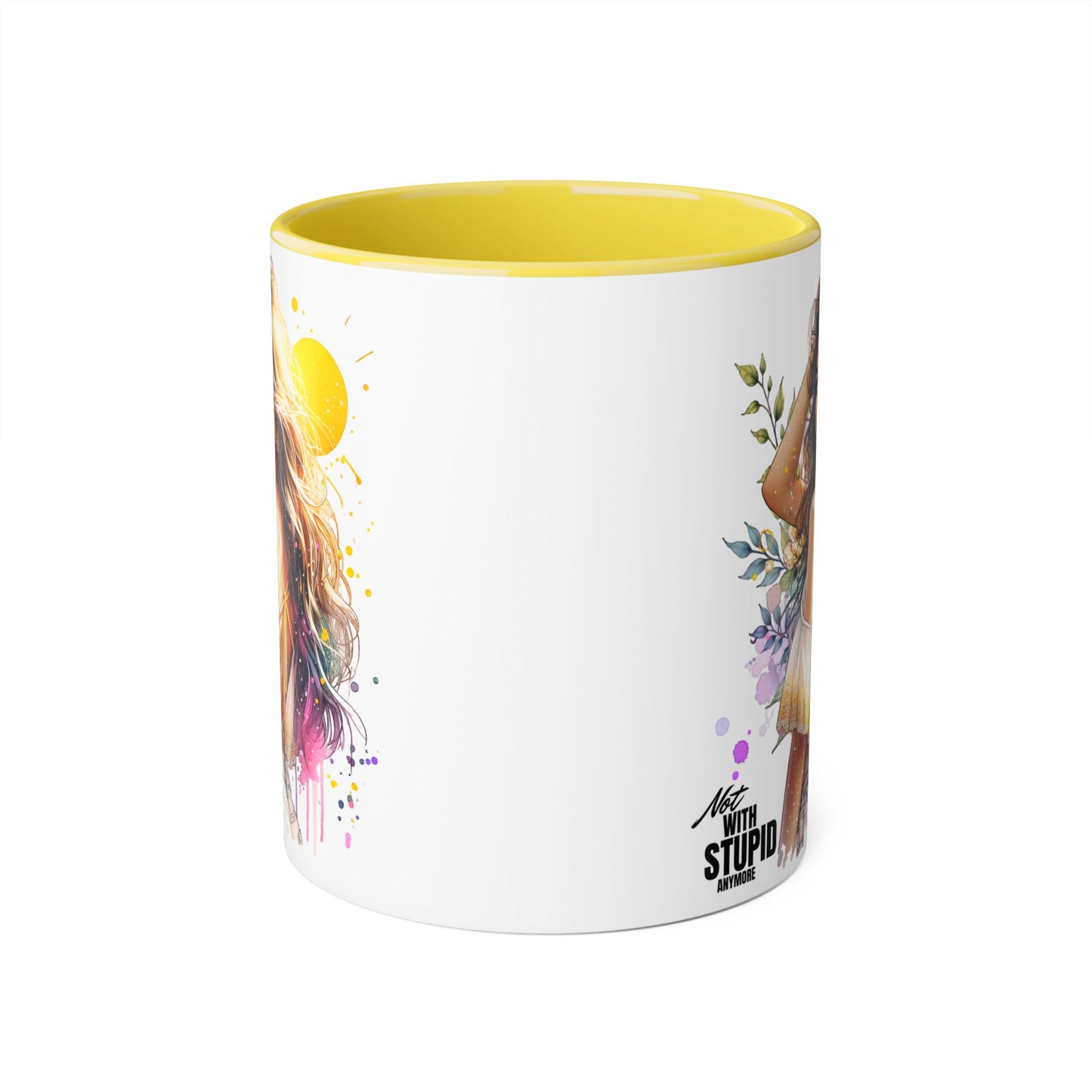Mug - Not With Stupid Anymore Humoristic 11oz Accent Mug