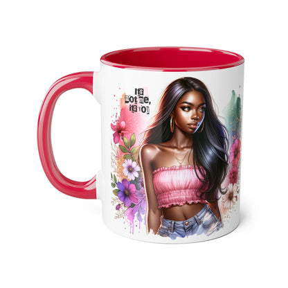 It's Not Me, It's You Humoristic Boho Floral Accent Mug