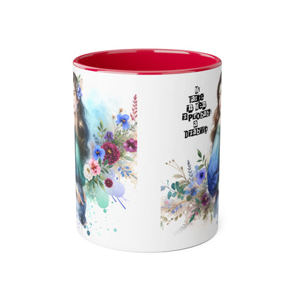 Funny Accent Mug - My Taste in Men is Probably a Disability Humor 11oz Cup