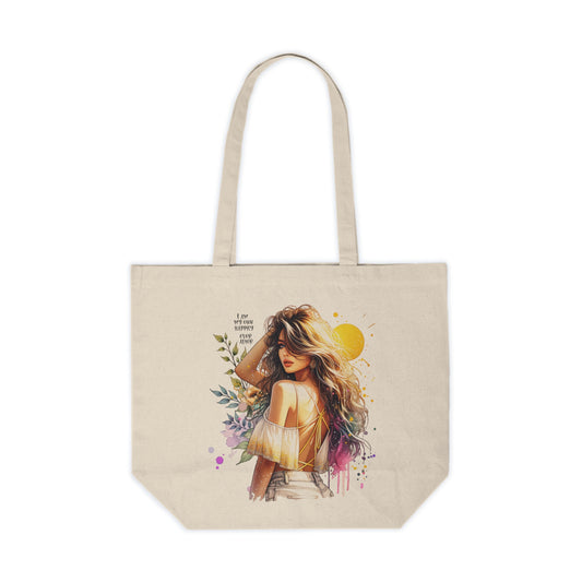 I Am My Own Happily Ever  After Stylish Canvas Shopping Tote - Perfect for Grocery, Beach Days, or Everyday Use, Eco-Friendly Tote Bag for Fashion Lovers
