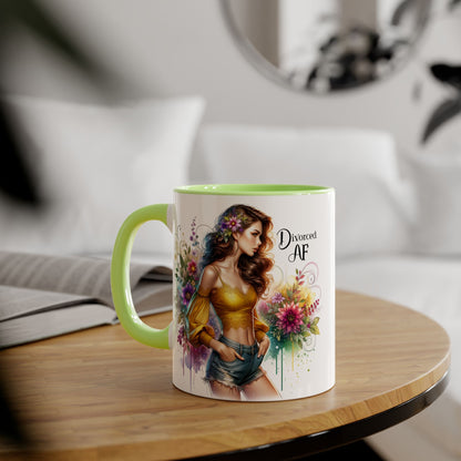 Divorce Celebration Mug | Unique Gift for Divorced Women | Affirmation Coffee Cup | Floral Design | Self-Love Reminder | Funny Divorce Gift