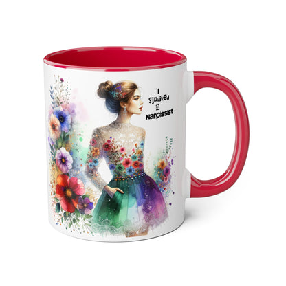 Colorful Floral Quotes Coffee Mug, Gift for Flower Lovers, Inspirational Mug, Unique Tea Cup, Perfect for Birthdays
