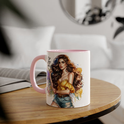Money Can't Buy Happiness But It Can Buy Divorce Humoristic Empowering Accent Mug, Inspirational Coffee Cup, Artful Drinkware for Self-Care, Perfect Gift for Birthdays, Motivational Decor