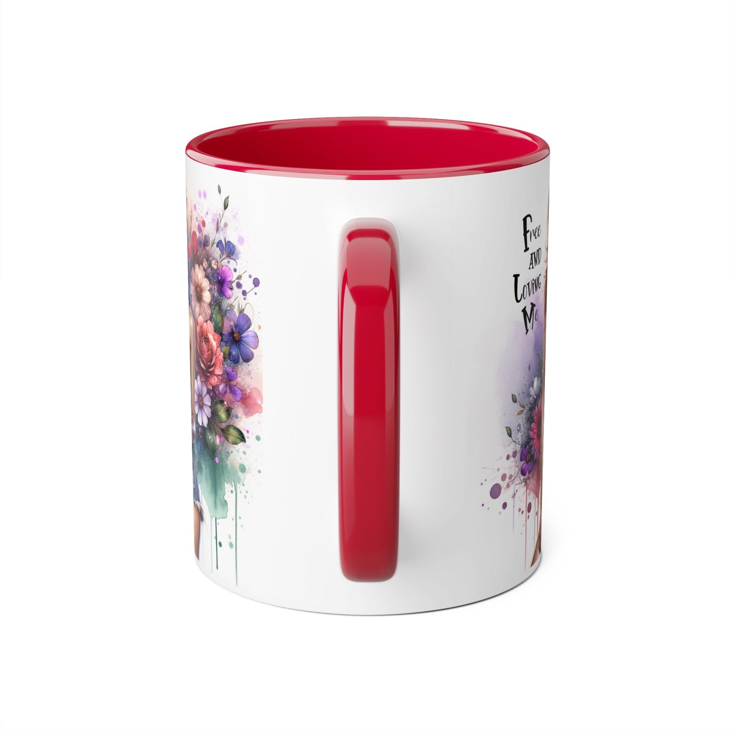 Free and Loving Me Bohemian Accent Mug, Floral Coffee Cup, Inspirational Gift for Her, Free and Loving Me Design, Unique Home Decor, Birthday, Special [...]