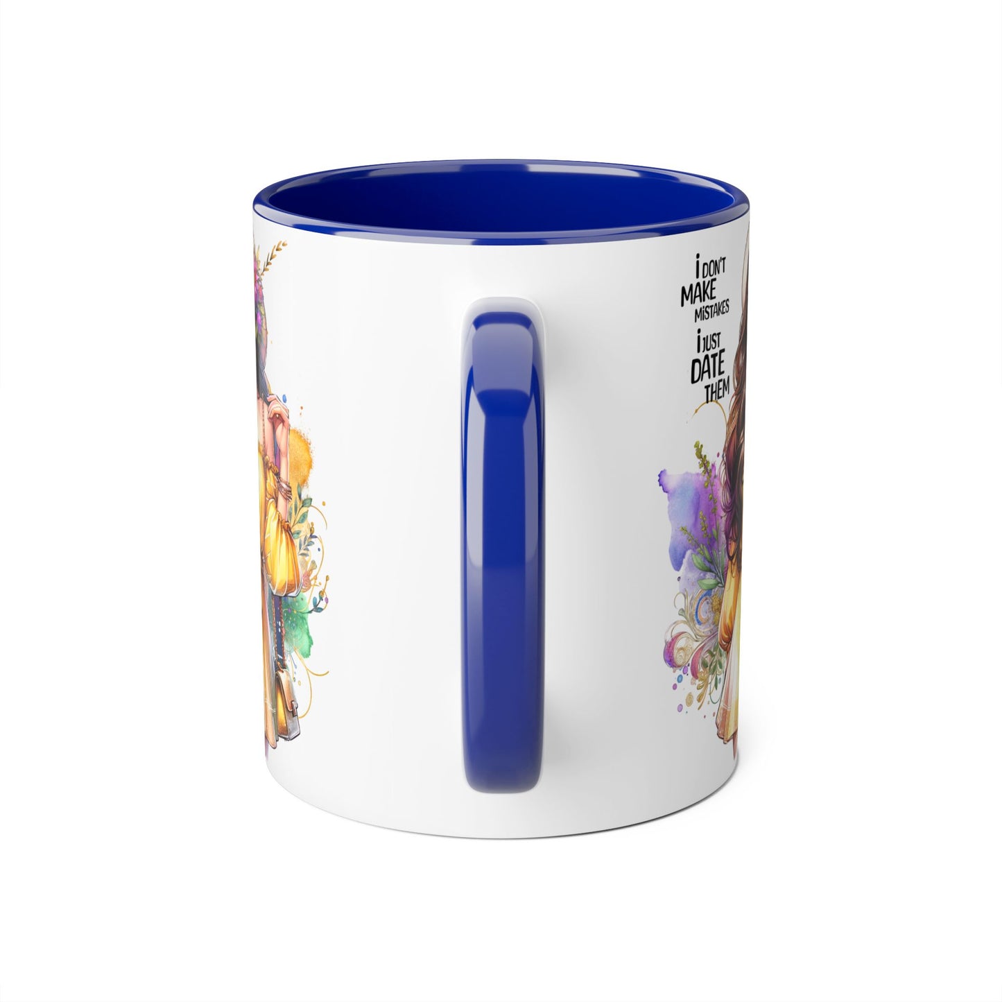 I Don't Make Mistakes, I Date Them Charming Accent Mugs - Perfect for Coffee Lovers and Gift Givers, Whimsical Artwork, Great for Special Occasions, Artful Drinkware, [...]