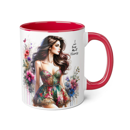 I Can Buy Myself Flowers Accent Mug, 11oz