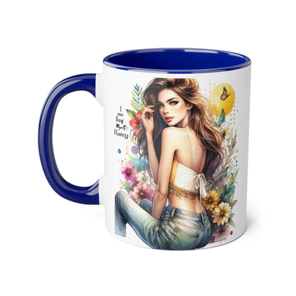 I Can Buy Myself Flowers Floral Beauty Accent Mug - Perfect Gift for Coffee Lovers, Tea Enthusiasts, Floral Decor, Mother's Day, Birthday Present
