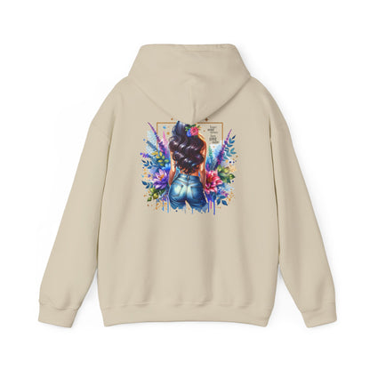 I Don`t Make Mistakes, I Just Date Them Colorful Floral Back Design Hooded Sweatshirt, Cozy Unisex Hoodie, Graphic Sweatshirt, Gift for Her, Stylish Casual Wear
