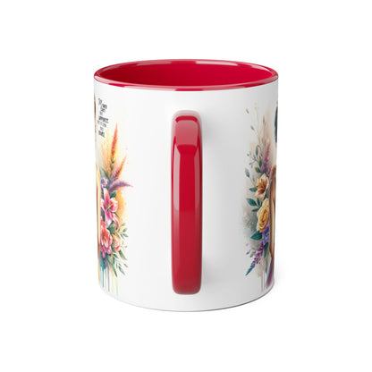 Money Can't Buy Happiness But It Can Buy Divorce Humoristic Beautiful Woman Floral Accent Mug, Inspirational Coffee Cup, Unique Gift, Art Lover Mug, Home Decor, Decorative Coffee Mug