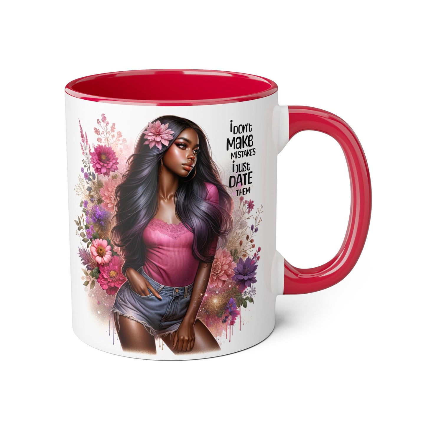 I Don't Make Mistakes, I Date Them Accent Mug