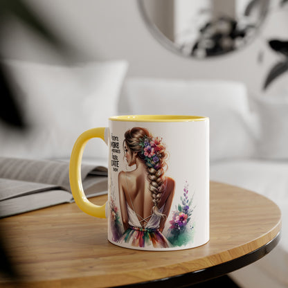I Don't Make Mistakes, I Date Them Artistic Accent Mugs: Beauty & Floral Design, Perfect for Gifts, Home Decor, Coffee Lovers, Birthday Celebrations, Inspirational Quotes
