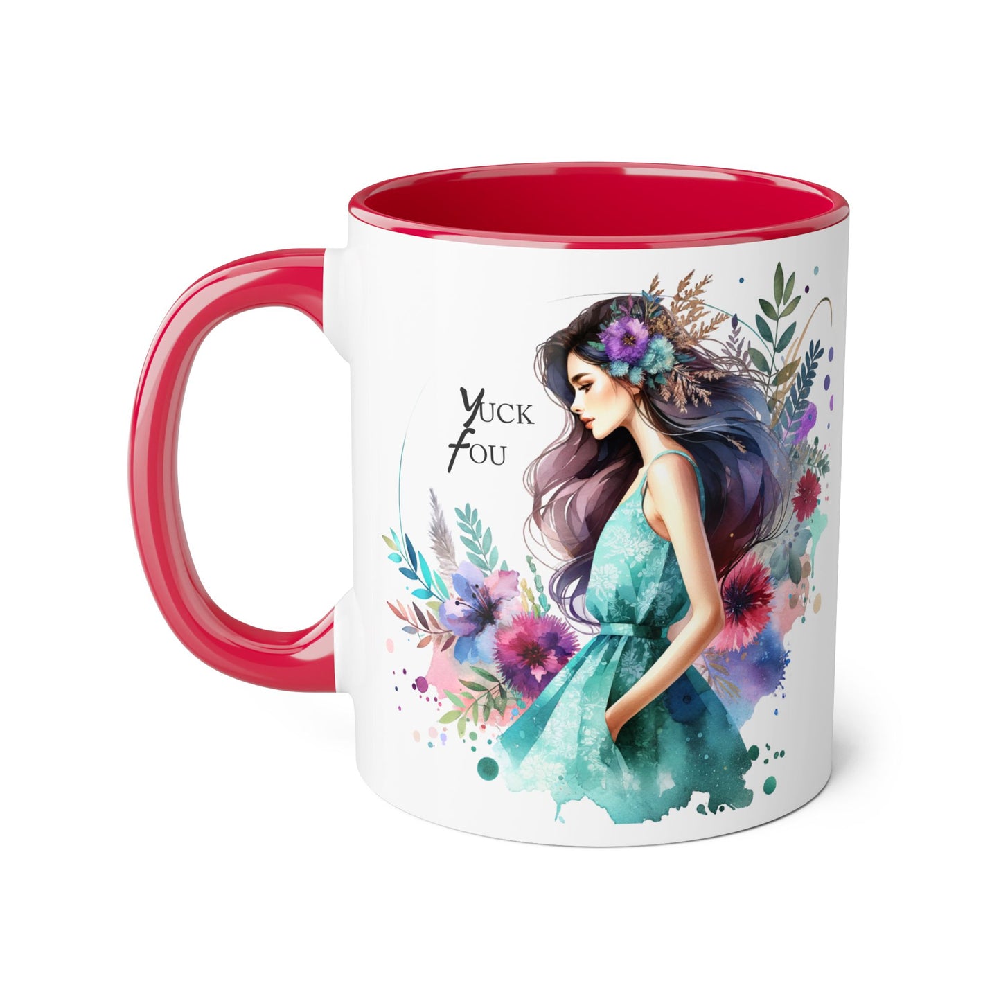 Yuck Fou Artistic Accent Mug with Floral Design, Unique Gift for Coffee Lovers, Birthday Gift, Home Decor, Self-Care Essentials, Inspirational [...]