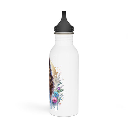 I'm Too Cute For My Ex Floral Girl Stainless Steel Water Bottle, Travel Mug, Hydration Bottle, Gift for Her, Sports Bottle, Eco-Friendly Water Container