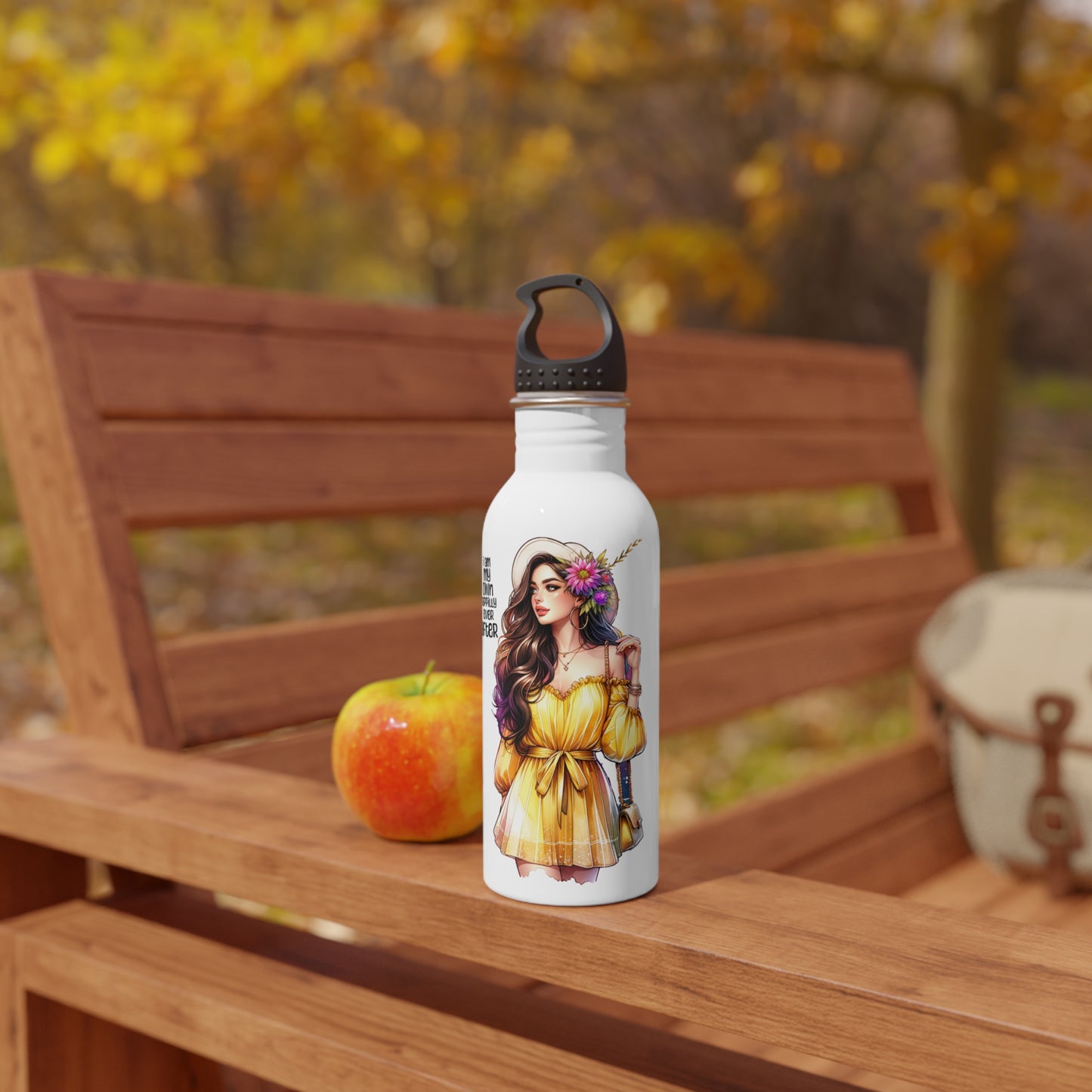 I Am My Own Happily Ever After Stylish Stainless Steel Water Bottle | Eco-Friendly & Reusable | Perfect for Gifts, Hiking, Gym, Yoga, Travel